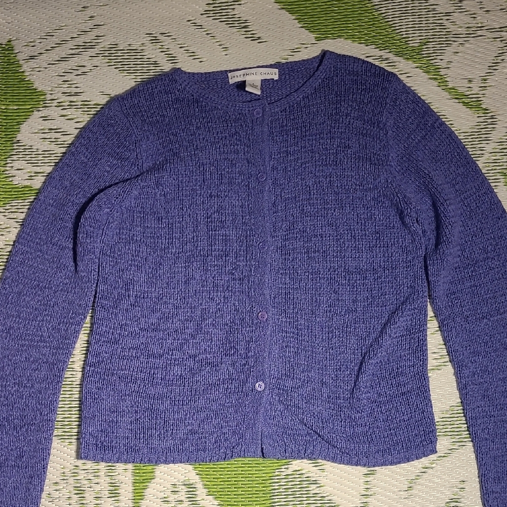 Josephine Chaus Women's Purple Cardigan